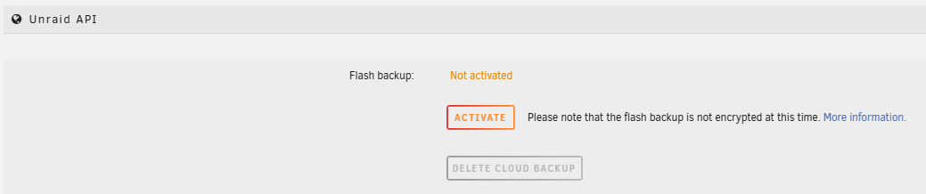 Flash-Backup aktivieren
